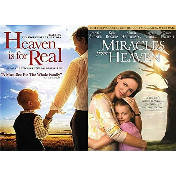 It's About The Upper Room: Heaven Is For Real & Miracles From Heaven 2 DVD Faith Based Bundle