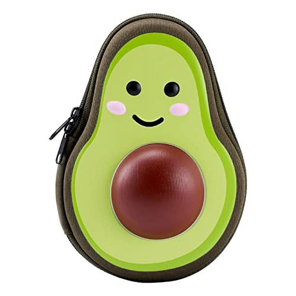It's Academic Avocado Pencil Case School Supply Bag with Mesh Pocket
