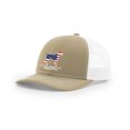 thumbnail image 1 of It's All About The South American Flag Filled Pointer Mesh Back Trucker Hat-Khaki/White, 1 of 4