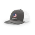 thumbnail image 1 of It's All About The South American Flag Filled Wood Duck Mesh Back Trucker Hat-Charcoal/White, 1 of 4