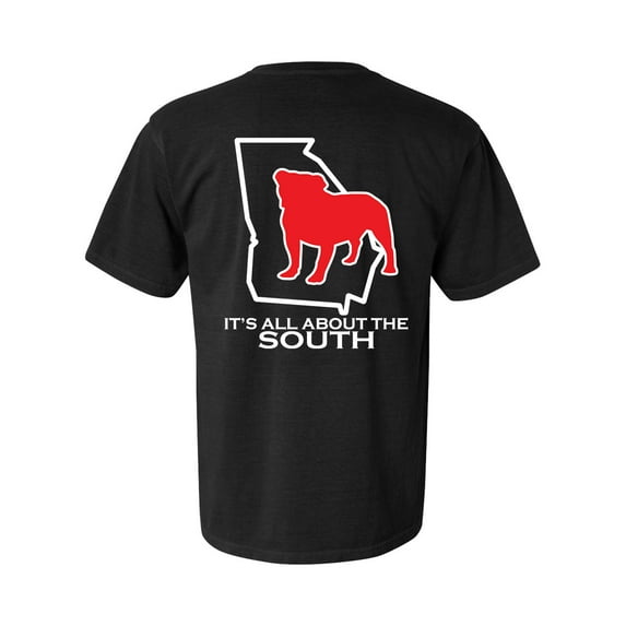 It's All About The South Georgia Football State Outline Short Sleeve Comfort Colors T-shirt