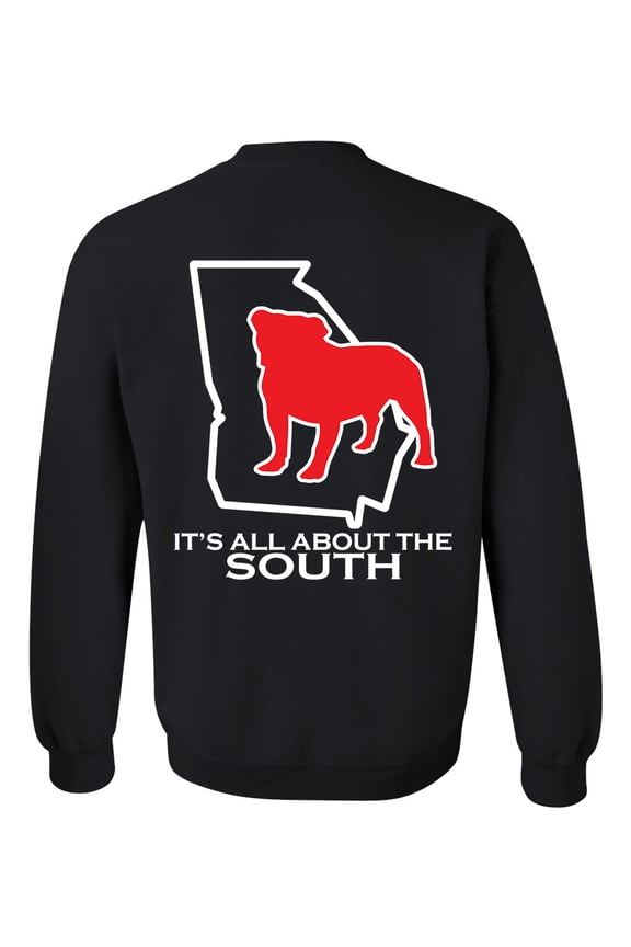 Georgia Football State Outline Unisex Crewneck Sweatshirt