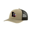 thumbnail image 1 of It's All About The South Georgia State with Flag Filled Buck Mesh Back Trucker Hat-Khaki/Coffee, 1 of 4