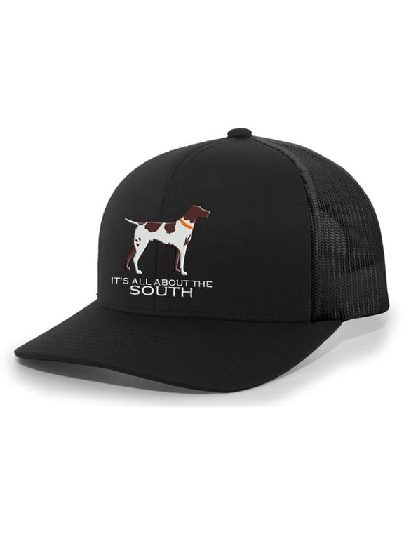 Pointer Mesh Back Trucker Hat-Black/Black