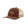 thumbnail image 1 of It's All About The South South Carolina State Outline With Crops Mesh Back Trucker Hat-Brown/Khaki, 1 of 4