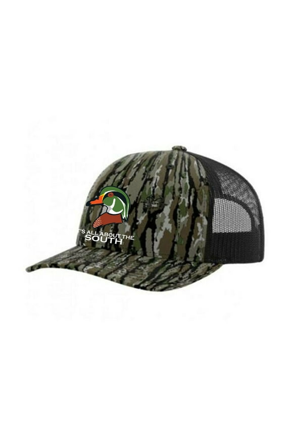 Wood Duck Mesh Back Trucker Hat-Original Camo/Black