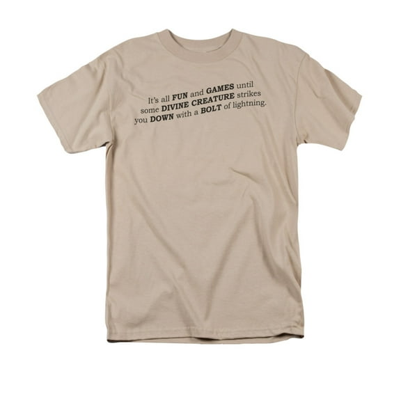 It's All Fun And Games Agnostic Religious Humorous Saying Adult T-Shirt