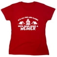 thumbnail image 1 of It's All Fun And Games Untill Some Sarcastic Humor Novelty Funny Women's Casual Tees, 1 of 3