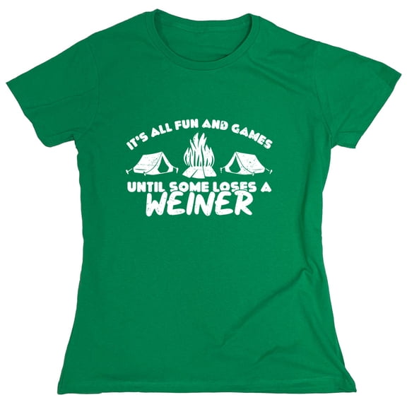 It's All Fun And Games Untill Some Sarcastic Humor Novelty Funny Women's Casual Tees