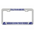 thumbnail image 1 of It's All Fun and Games Until Someone Burns Their Wiener Design License Plate Frame Personalized/Car Accessories (Chrome/Blue), 1 of 2