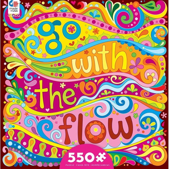 It's All Good - Go With The Flow - 550 Piece Jigsaw Puzzle - Ceaco