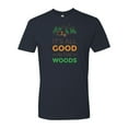 thumbnail image 1 of It's All Good in the Woods Unisex Adult Short Sleeve T-shirt-Indigo-Large, 1 of 4