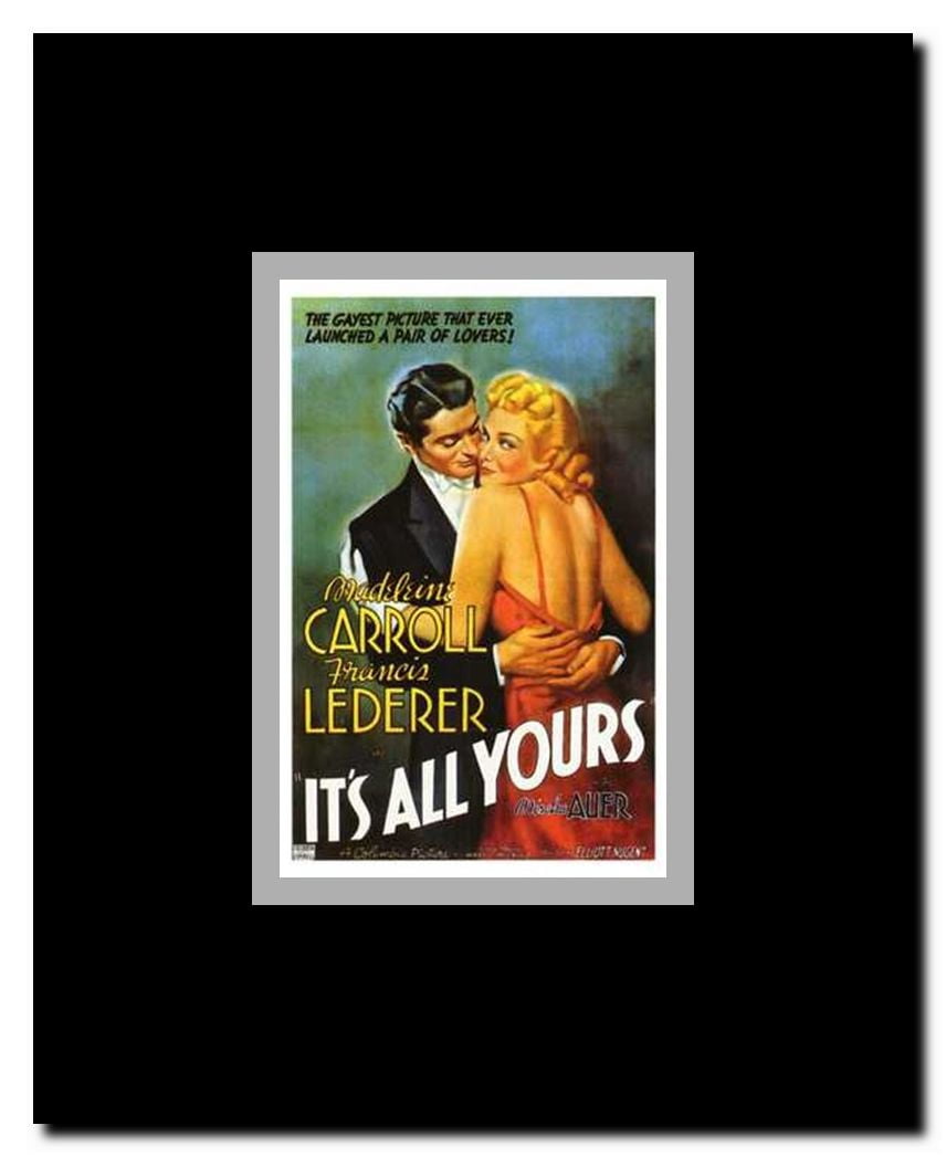 It's All Yours Framed Movie Poster