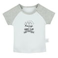 thumbnail image 1 of It's Always A Good Day With Grandma Funny T shirt For Baby, Newborn Babies T-shirts, Infant Tops, 0-24M Kids Graphic Tees Clothing (Short Gray Raglan T-shirt, 0-6 Months), 1 of 4