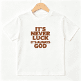 thumbnail image 1 of It's Always God Boys Graphic Tee, Retro Christian Faith Bible 100% Cotton Kids Short Sleeve T-Shirt, 1 of 5