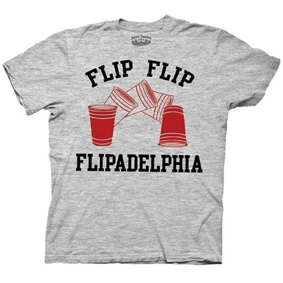 It's Always Sunny In Philadelphia Flip Cup Flipadelphia Heather Gray T-shirt
