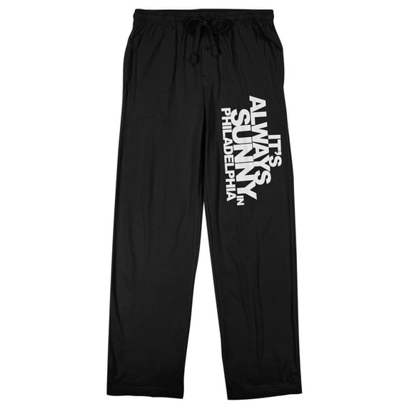 It's Always Sunny in Philadelphia Logo Men's Black Sleep Pants-3XL