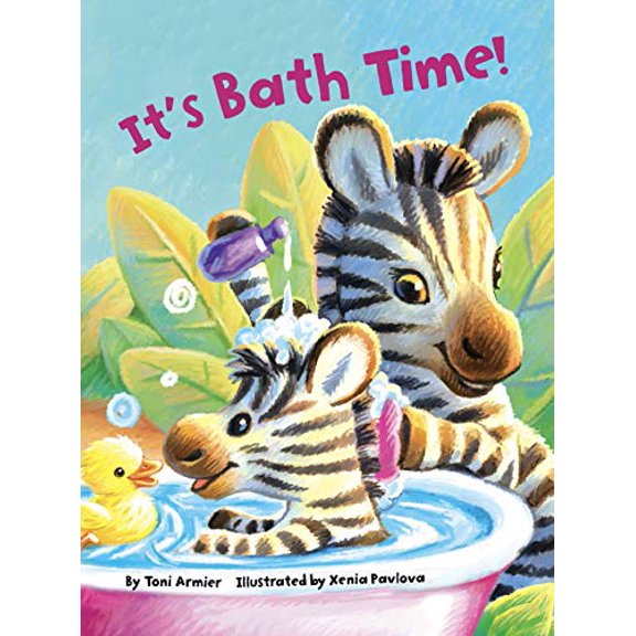 Pre-Owned It's Bath Time - Little Hippo Books - Children's Padded Board Book - Bedtime Paperback