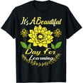 thumbnail image 1 of It's Beautiful Day For Learning Retro Teacher Students T-Shirt Black 2X-Large, 1 of 4