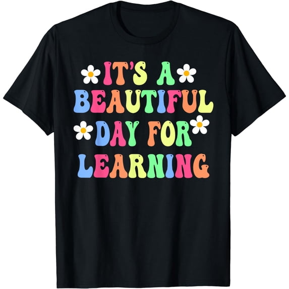 It's Beautiful Day For Learning Retro Teacher Students Women T-Shirt