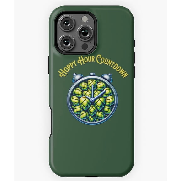 It's Beer O'clock Hoppy Hour Countdown Phone Case for iPhone 16 15 14 13 12 11 Pro Max