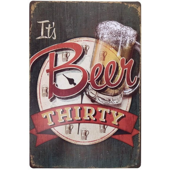 It's Beer Thirty Vintage Funny Home Decor Tin Sign Retro Metal Bar Pub Poster 8 x 12