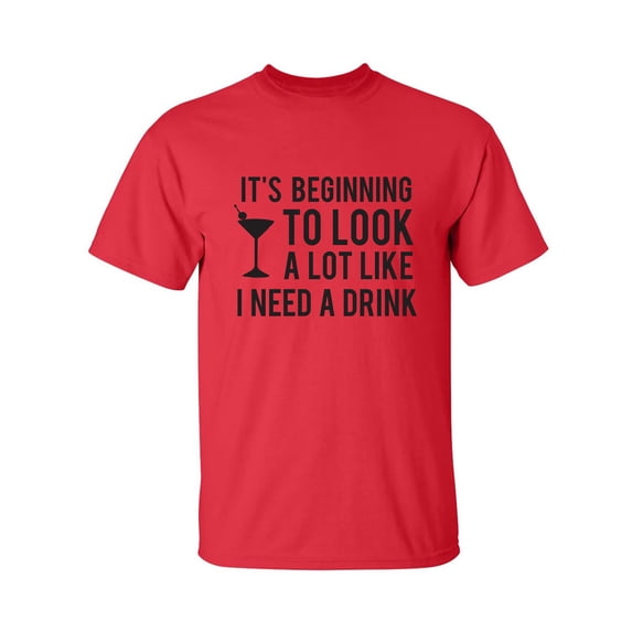 It's Beginning To Look A Lot Like Adult Short Sleeve T-shirt
