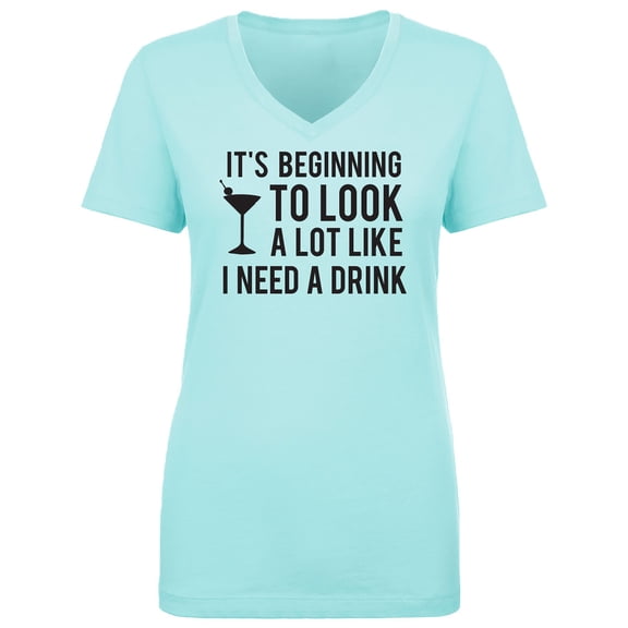 It's Beginning To Look A Lot Like Womens V-Neck T-Shirt