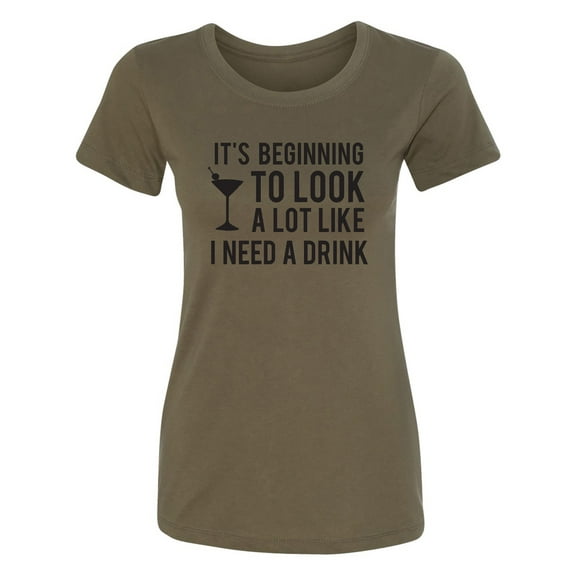 It's Beginning To Look A Lot Like Womens crewneck tee