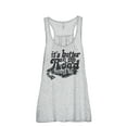 thumbnail image 1 of It's Better On The Road Women's Fashion Sleeveless Flowy Racerback Tank Top Sport Grey Small, 1 of 5