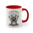 thumbnail image 1 of It's Called Trash Can Not Trash Cannot Funny Raccoon Accent Coffee Mug,11oz, 1 of 4