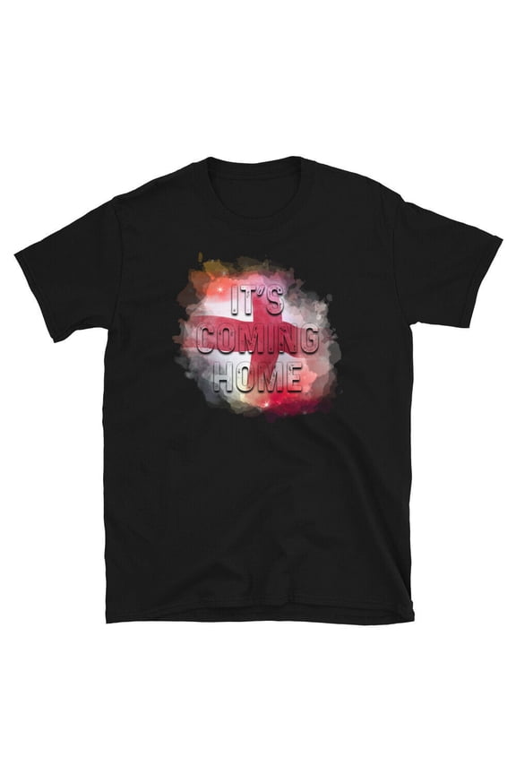 It's Coming Home England Flag St George's Cross Short-Sleeve Unisex T-Shirt