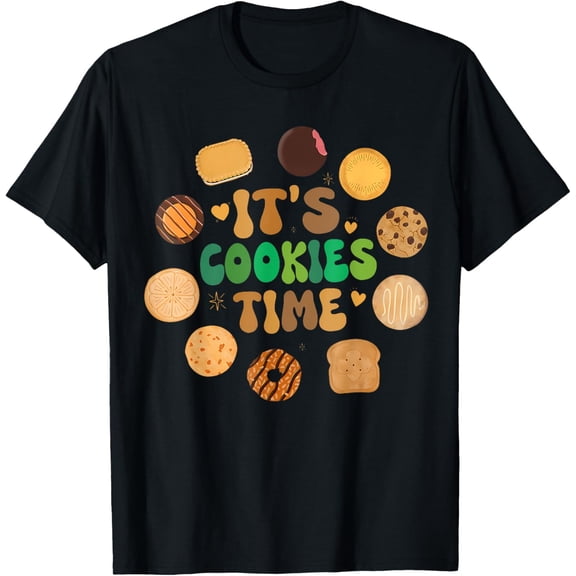 It's Cookie Time Scout for Girls Cookie Girls Camping Family T-Shirt