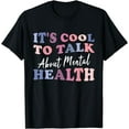 thumbnail image 1 of It's Cool To Talk About Mental Health, Awareness T-Shirt mens t hirt men，black，women，misfits，journey ，boys, 1 of 4