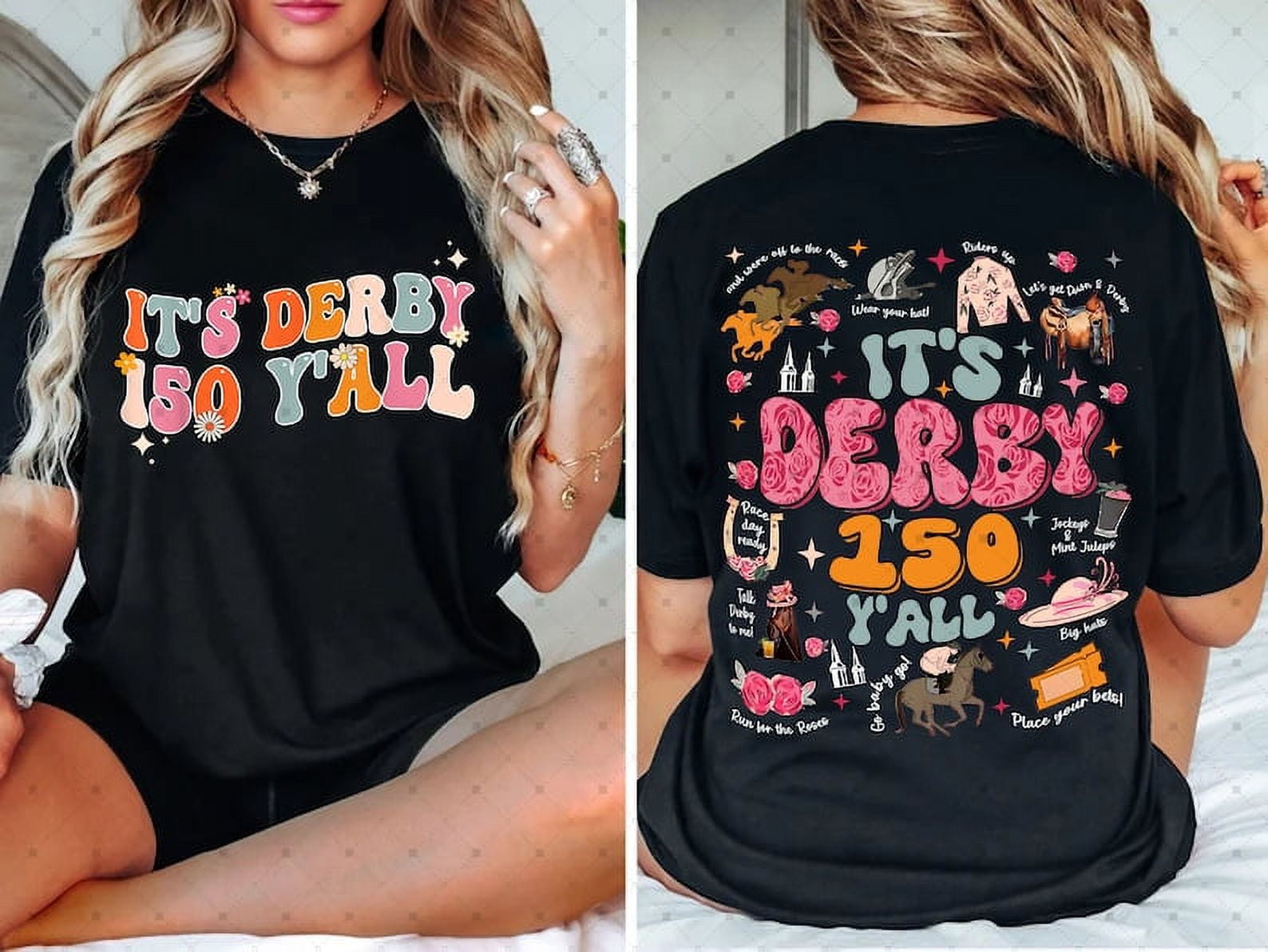 It's Derby 150 Y'all Shirt, Kentucky Derby Horse Racing Doube side