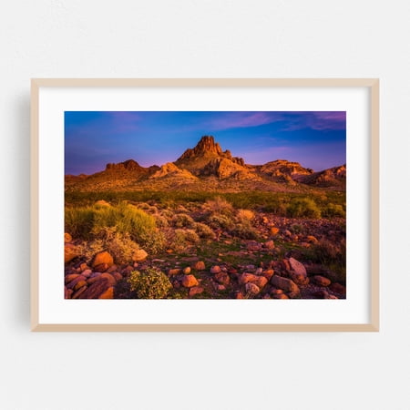 It's Dry in Oatman - Oatman Arizona Photography Oak Framed Wall Art Print 12 x 18 inches