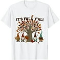thumbnail image 1 of It's Fall Y'all Gnomes Pumpkins Autumn Tree Thanksgiving T-Shirt, 1 of 5