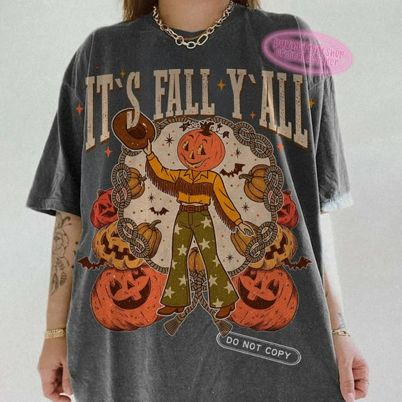 It's Fall Y'all Pumpkins Shirt, Vintage Halloween Pumpkin Shirt, Fall Shirt, Fall Pumpkin Shirt, Retro Fall Autumn Shirt, Fall girl Shirt