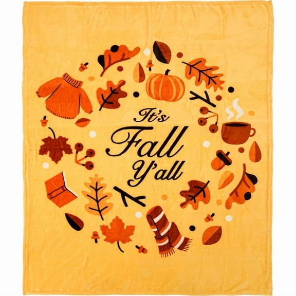 It's Fall Y'all Soft Plush 50x60in Blanket