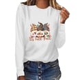 thumbnail image 1 of It's Fall Y'all Sweatshirt for Women Oversized Halloween Print Long Sleeve Crewneck Pullover Casual Loose Fit Graphic Tops Y2K Clothes, 1 of 4