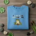 thumbnail image 1 of It's Fine I'm Fine embroidered sweatshirt, Funny Frog Coffee Meme Crewneck, Stressful Morning Hoodie, Everything Is Fine Gift, 1 of 4