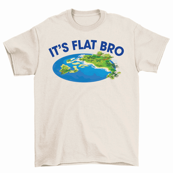 It's Flat Bro T-Shirt Flat Earth Map Tee Men Women