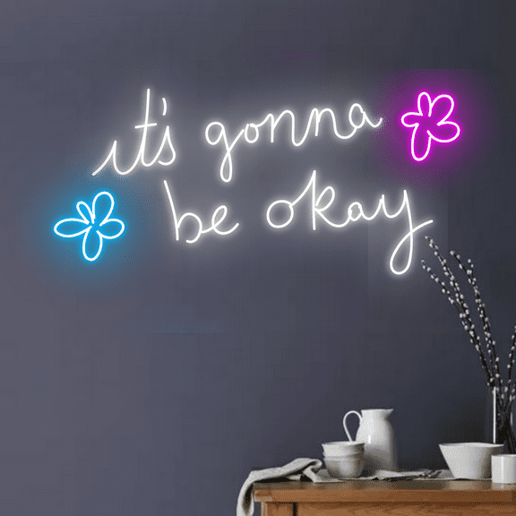 It's Gonna Be Okay Neon Sign, Long-lasting Lights Wall Decor
