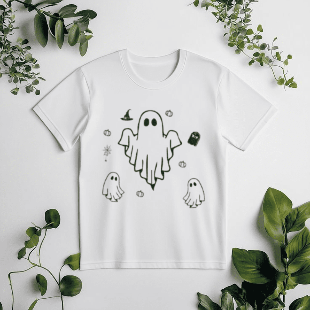 It's Halloween Time Spooky Ghost Pumpkin Party Fun Unisex T-Shirt, for ...
