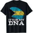 thumbnail image 1 of It's In My DNA Bahamian Gifts Fingerprint Proud Bahamas Flag T-Shirt, 1 of 3