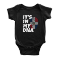 thumbnail image 1 of It's In My DNA Dominican Flag Country Pride Baby Bodysuit Newborn Clothes Outfits (Black, 0-3 Months), 1 of 5