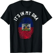 It's In My DNA Fingerprint | Prideful Haitian Gift T-Shirt