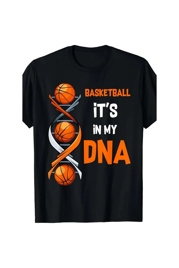 "It's In My DNA" Graphic Crew Neck Short Sleeve Tee, Casual Summer Sports Top