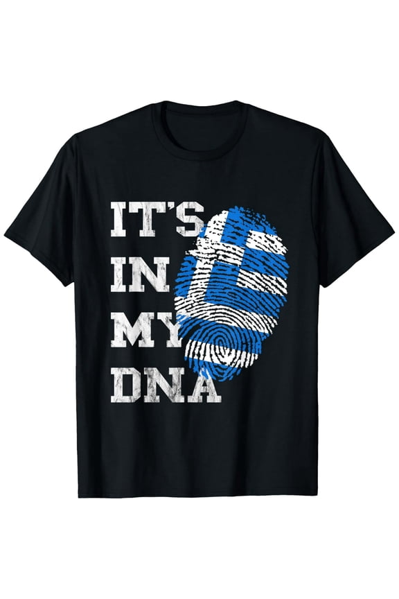 It's In My DNA Greek Genetic Greece Pride Greek Roots T-Shirt