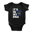 thumbnail image 1 of It's In My DNA Kosovar Flag Country Pride Baby Bodysuit Newborn Clothes Outfits (Black, 3-6 Months), 1 of 5